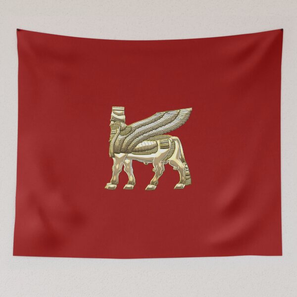 Item preview, Babylonian Winged Bull Lamassu [Gold] designed and sold by Serge Averbukh Art Studio.