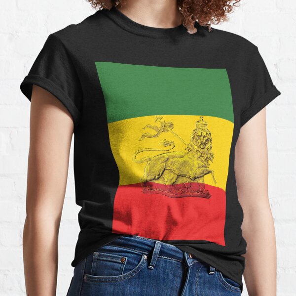 Lion of Judah Rasta Colours Classic T-Shirt