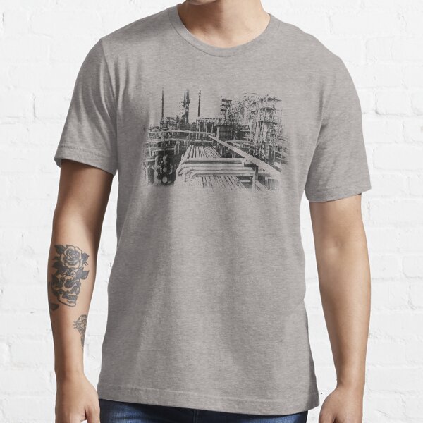 Item preview, Old Refinery Industry Vintage Style T-Shirt designed and sold by TimeForTShirt.
