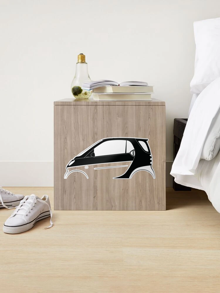 smart fortwo (W450) Silhouette Sticker for Sale by in-transit