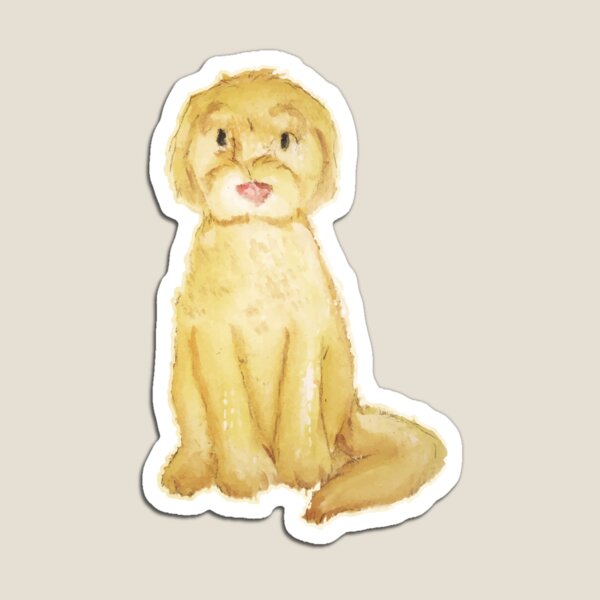 Watercolor Goldendoodle- Basic Magnet