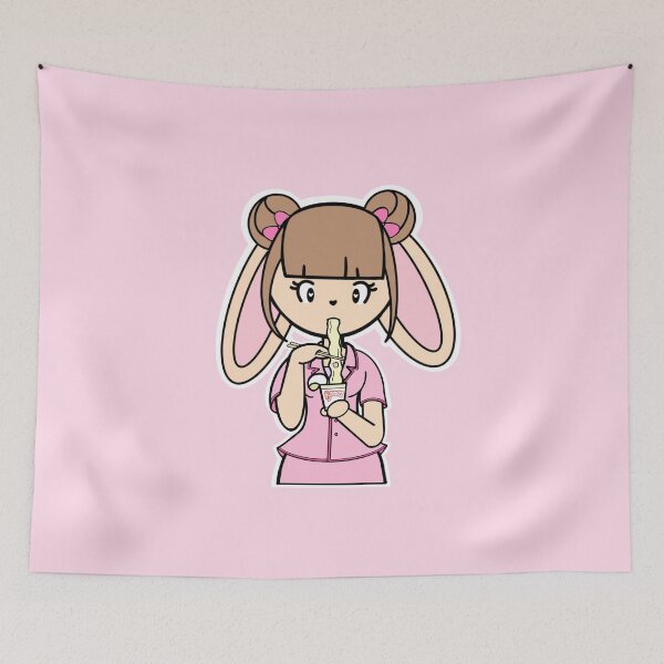 Item preview, Kawaii Bunny Moon Noodle designed and sold by bunnyteawhimsy.