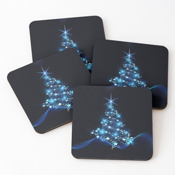 Item preview, Blue Christmas Tree Night Design designed and sold by DarkHumorstore.