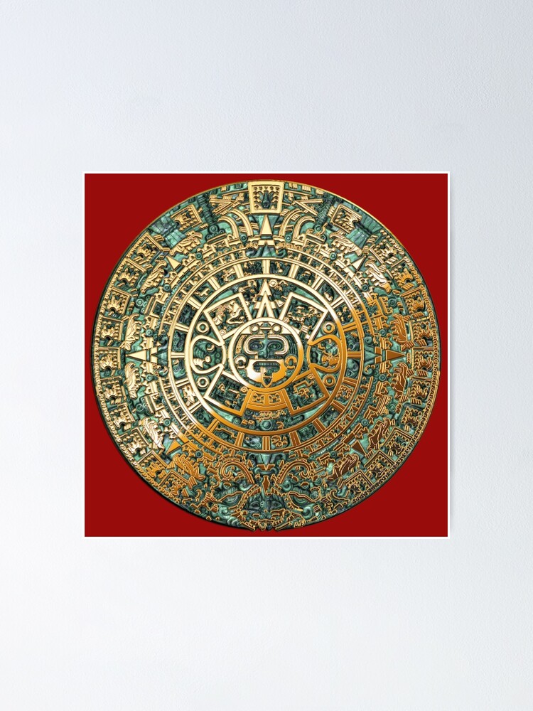 Ancient Mayan (Aztec) Calendar (Jade & Gold) Ancient Mayan (Aztec) Calendar (Jade & Gold)