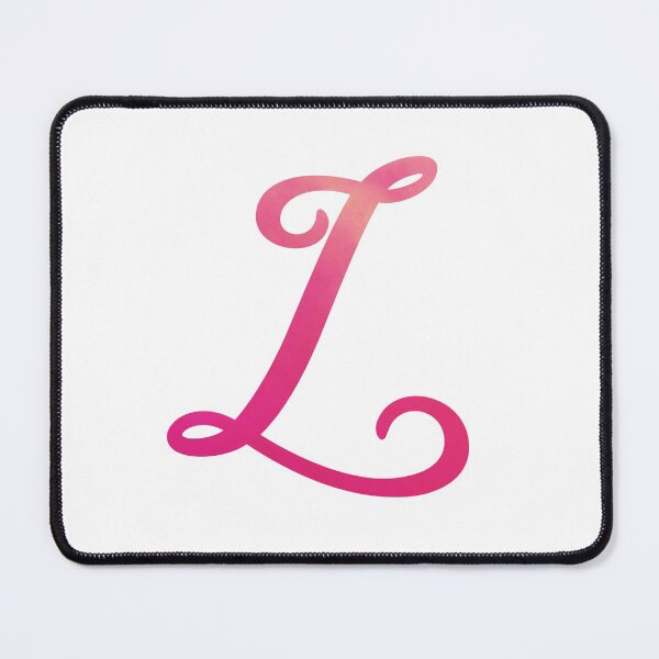 Item preview, Letter L Pink Color Monogram Script, Personalized Initial designed and sold by Star58.