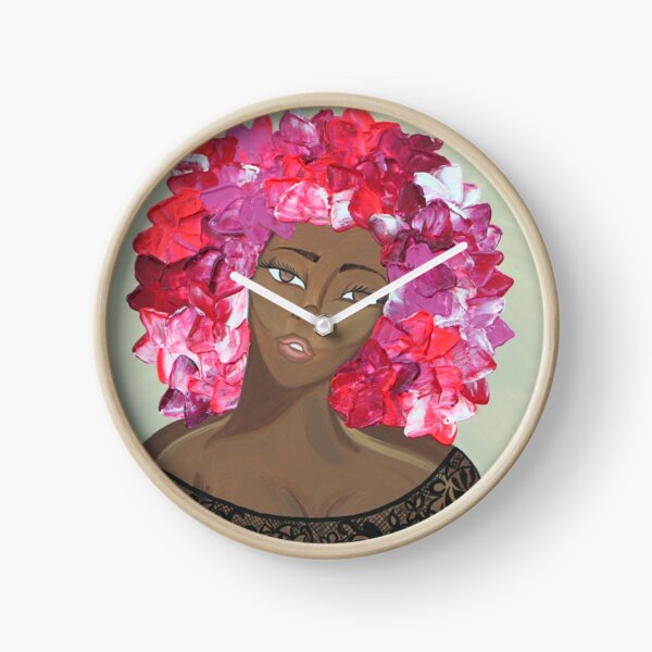 FLOWER BOMB Clock