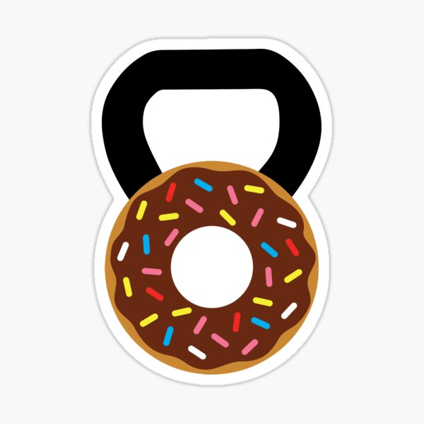 Kettlebell Donut Pegatina