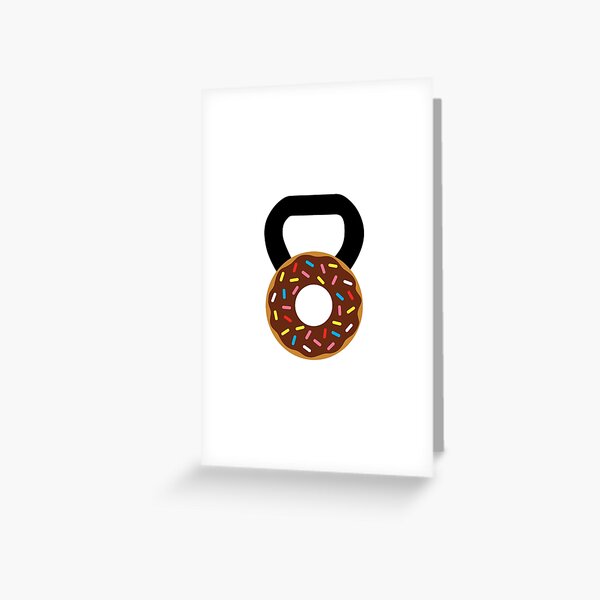 Kettlebell Donut Tarjetas de felicitación