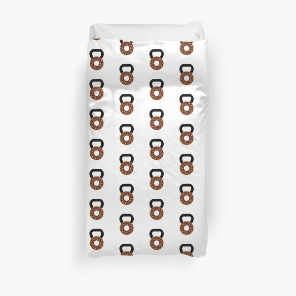 Kettlebell Donut Duvet Cover