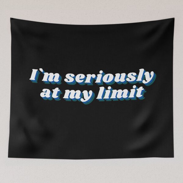 Item preview, i am seriously at my limit sarcasm fun designed and sold by VITYY.