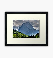 Mountain Zugspitze. Germany. Framed Print