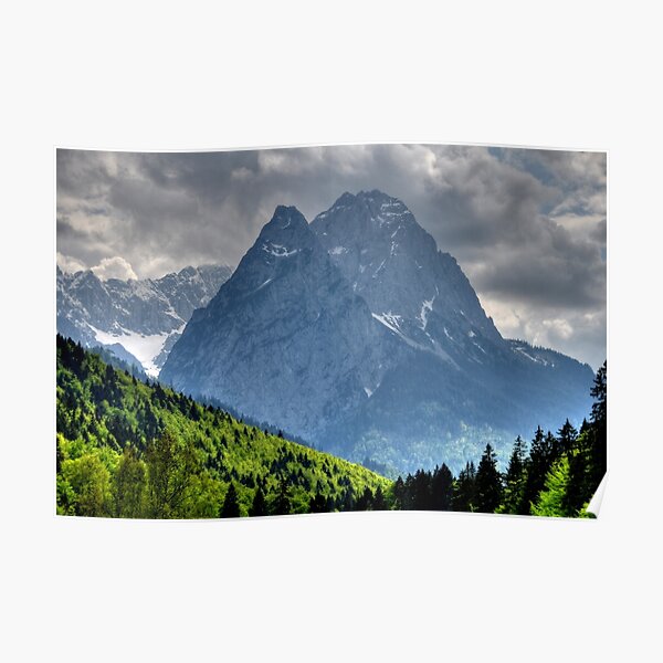 Mountain Zugspitze. Germany. Poster