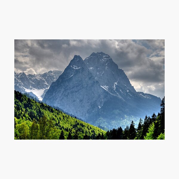 Mountain Zugspitze. Germany. Photographic Print