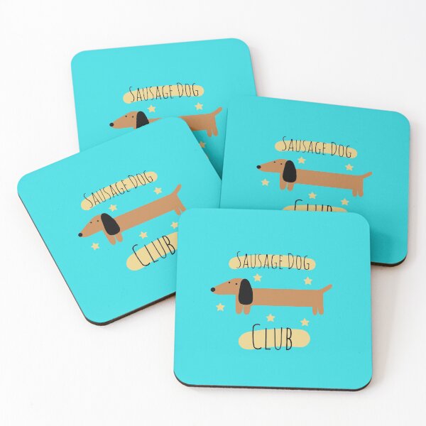 Item preview, Sausage Dog Club - Cute Dog Illustration - Doxie Life Design designed and sold by CamSkot.