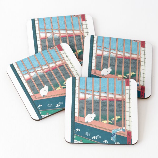 Item preview, Utagawa Hiroshige Cat - One Hundred Views of Edo designed and sold by xm-h.