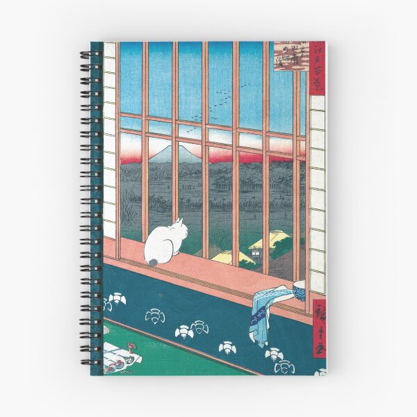 Item preview, Utagawa Hiroshige Cat - One Hundred Views of Edo designed and sold by xm-h.