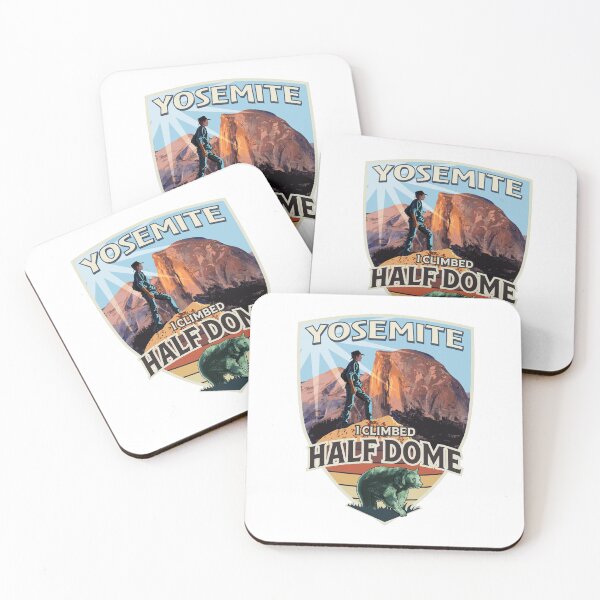 Item preview, Yosemite National Park - I Climbed Half Dome with Hiker and Black Bear design designed and sold by SunNoonPark.