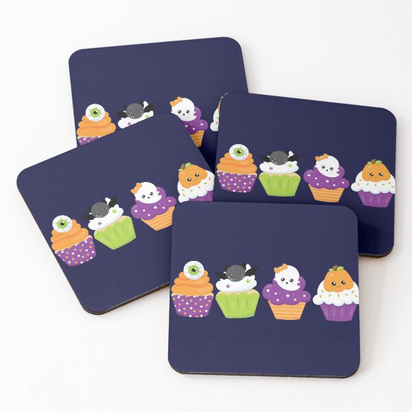 Item preview, Spooky Halloween Cupcakes - Kawaii, Cute designed and sold by PirateAvocado.