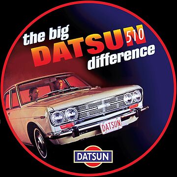 Vintage Car Ad 1969 Datsun 510 Poster for Sale by backtoblackttt