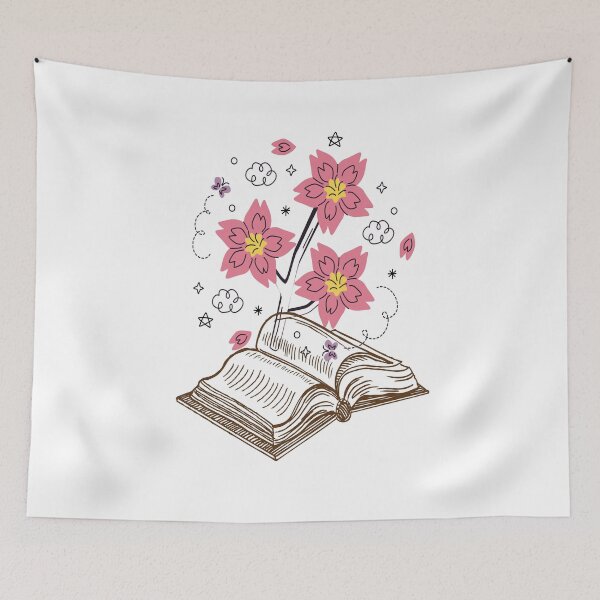 Item preview, Open Book with Florals Classic design cute gift book flowers  designed and sold by Designer-waw.