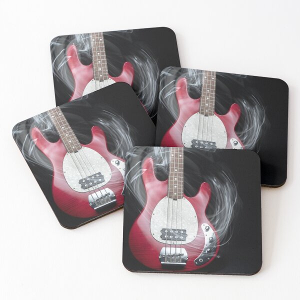Item preview, The Flow of Music Minimal Guitar Portrait with Smoky Light Painting designed and sold by nancyjcreates.