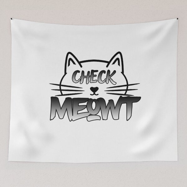 Item preview, Check Meowt B&W designed and sold by WeDVLP.