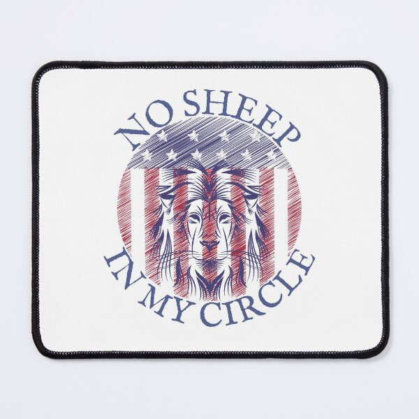 Item preview, No sheep in my circle, American flag design designed and sold by Auntieck.