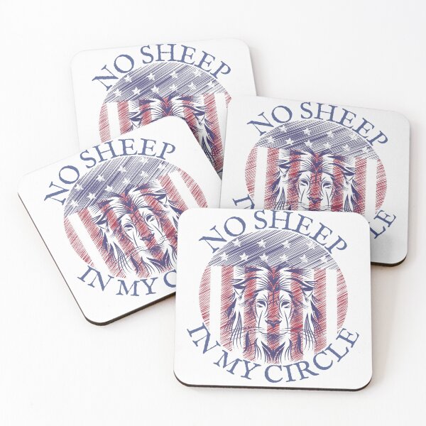 Item preview, No sheep in my circle, American flag design designed and sold by Auntieck.