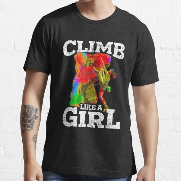 "Rock Climbing Bouldering Hiking Wall Climber" Tshirt for Sale by