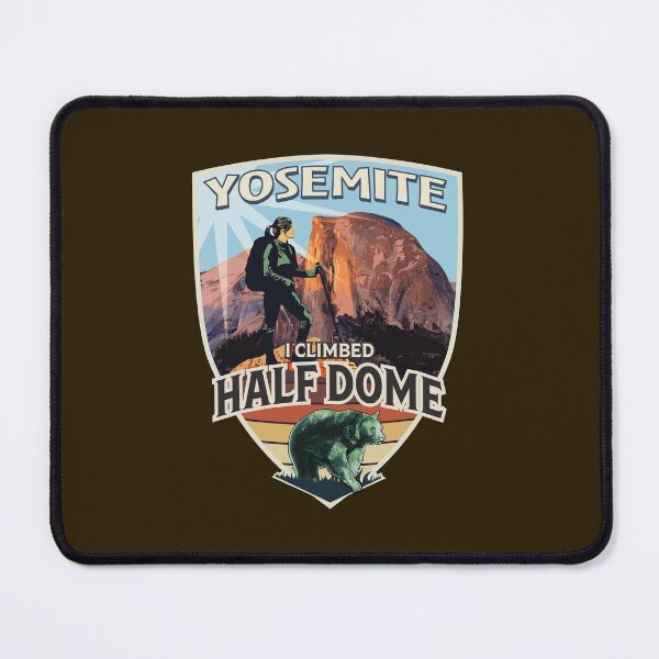 Item preview, Yosemite National Park - I Climbed Half Dome Vintage Retro Design for Women with Hiker and Bear designed and sold by SunNoonPark.