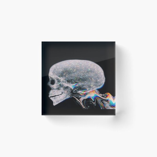Item preview, holographic skull designed and sold by aloha-designs.