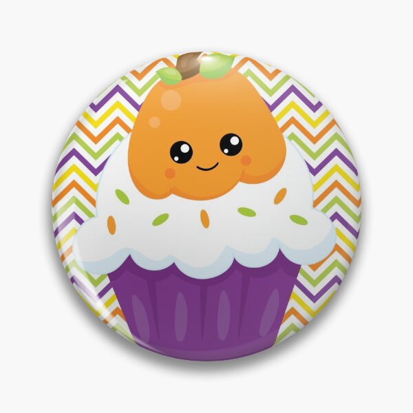 Item preview, Halloween Jack-o-Lantern Cupcake - Kawaii, Cute designed and sold by PirateAvocado.
