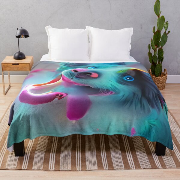 Item preview, Magical Neon Cotton Candy Pup designed and sold by trippingonpixel.