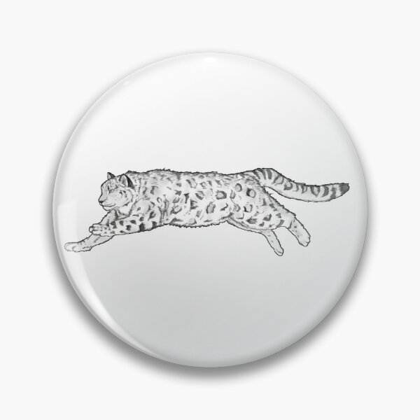 Item preview, Snow Leopard - Black & White Uncolored designed and sold by Caitlyn Cooper.