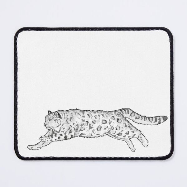 Item preview, Snow Leopard - Black & White Uncolored designed and sold by Caitlyn Cooper.