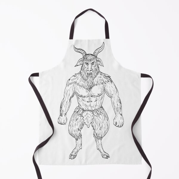 Item preview, Akerbeltz or Aker a Spirit in the Basque Folk Mythology in the Form of a Billy Goat Standing Drawing designed and sold by patrimonio.