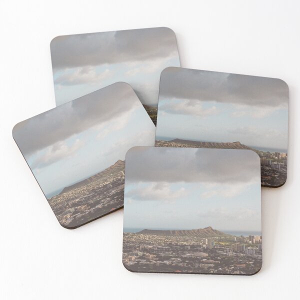 Item preview, Diamond Head & Honolulu Cityscape | Oahu, Hawaii | Landscape Photography Print designed and sold by admkng.