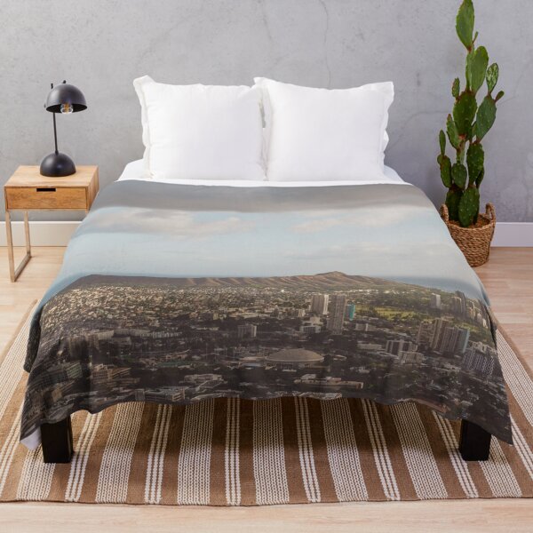 Item preview, Diamond Head & Honolulu Cityscape | Oahu, Hawaii | Landscape Photography Print designed and sold by admkng.
