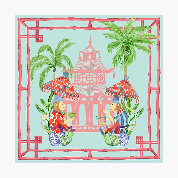 Item preview, Chinoiserie Monkey Pagoda pavilion chinoiserie designed and sold by Yunihadi.