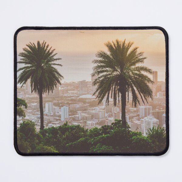 Item preview, Honolulu Sunset from Tantalus Lookout | Oahu, Hawaii | Landscape Photography Print designed and sold by admkng.