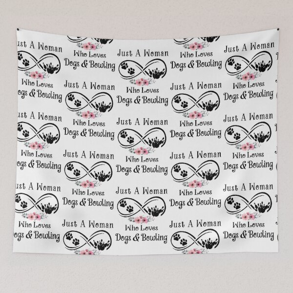 Item preview, just a woman who loves dogs and Bowling designed and sold by luytkaka.