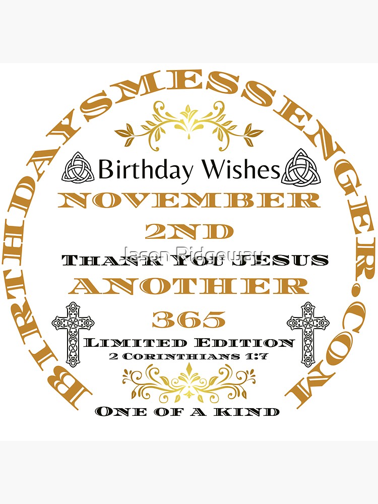 November 2nd Birthday Sticker