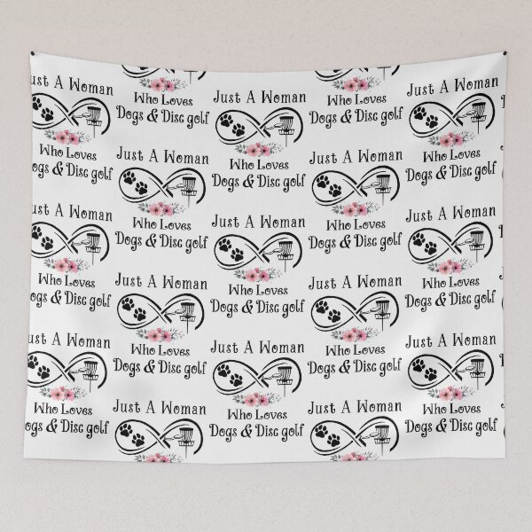 Item preview, just a woman who loves dogs and Disc golf designed and sold by luytkaka.