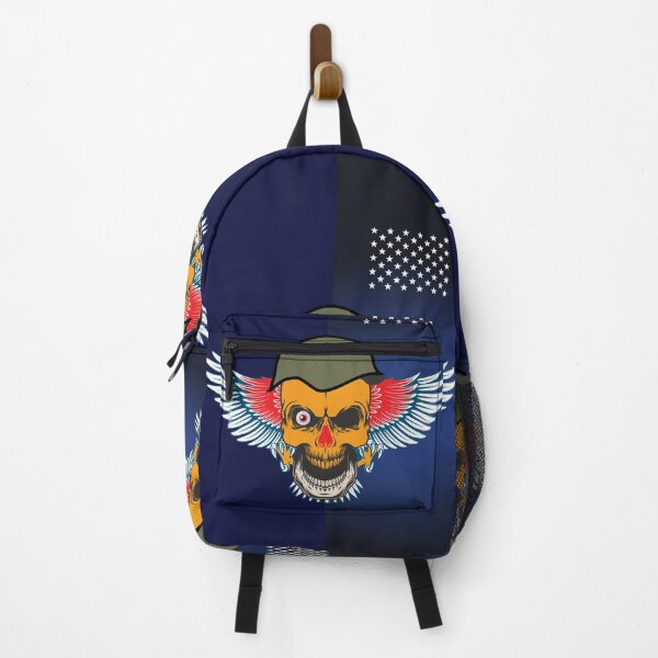 Item preview, American veteran artwork illustration with armed soldier, skull designed and sold by Malintha Peiris.