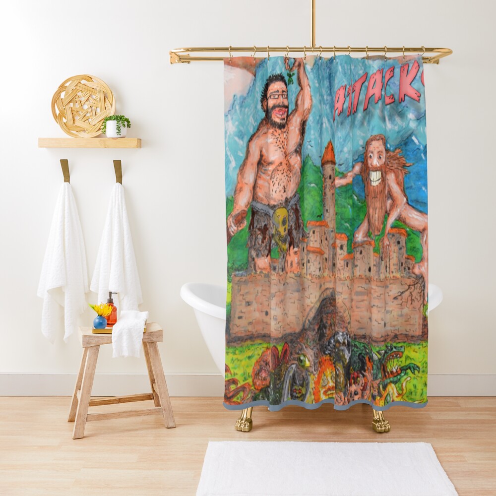 Item preview, Shower Curtain designed and sold by The-Nasty-Hooks.