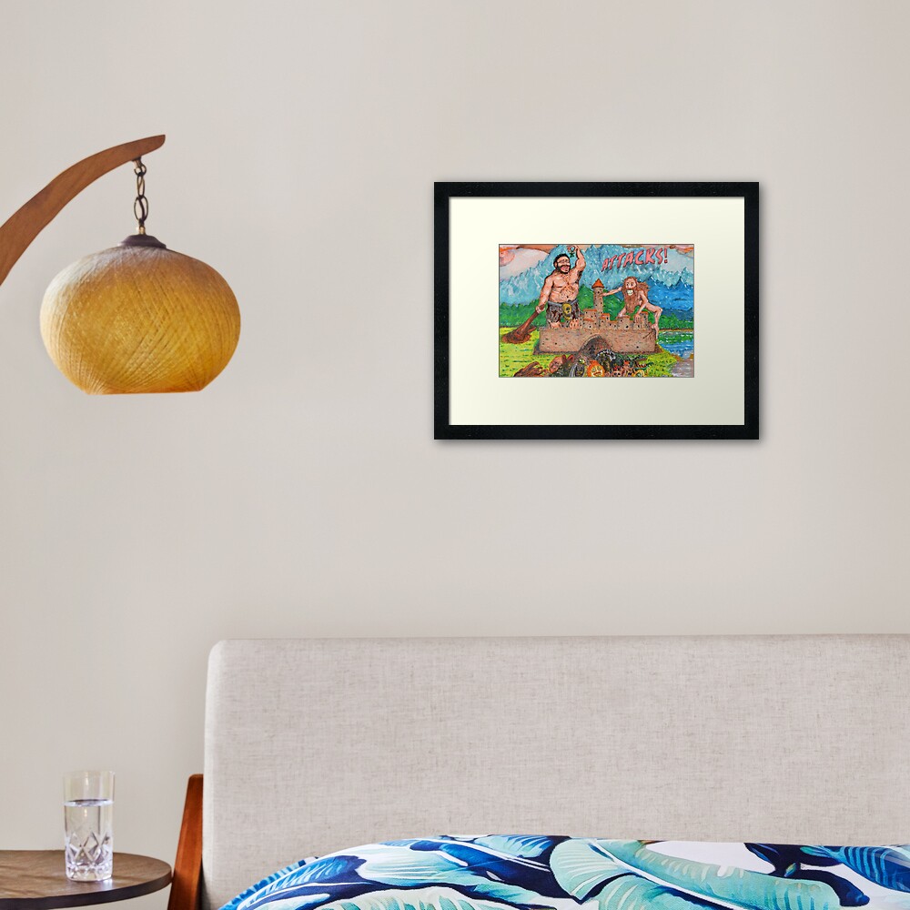 Item preview, Framed Art Print designed and sold by The-Nasty-Hooks.