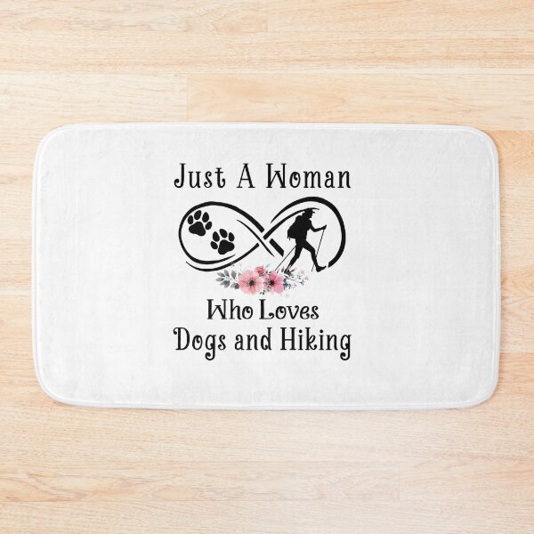 Item preview, just a woman who loves dogs and Hiking designed and sold by luytkaka.