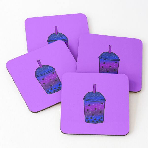Item preview, Blue and Purple Galaxy Boba Bubble Tea Drink designed and sold by KTCreativeSide.