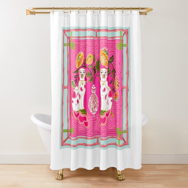 Item preview,  Chinoiserie Staffordshire Pink and Coral designed and sold by Yunihadi.