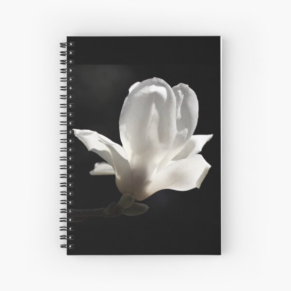 White Flower Spiral Notebook